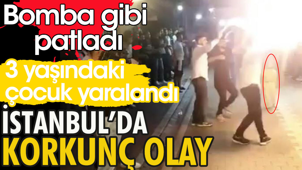 Meşale elinde bomba gibi patladı | İstanbul'da korkunç olay
