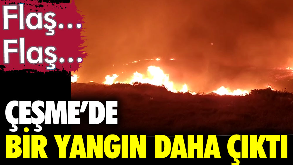 Son dakika | Çeşme'nin Ovacık bölgesinde de yangın çıktı!