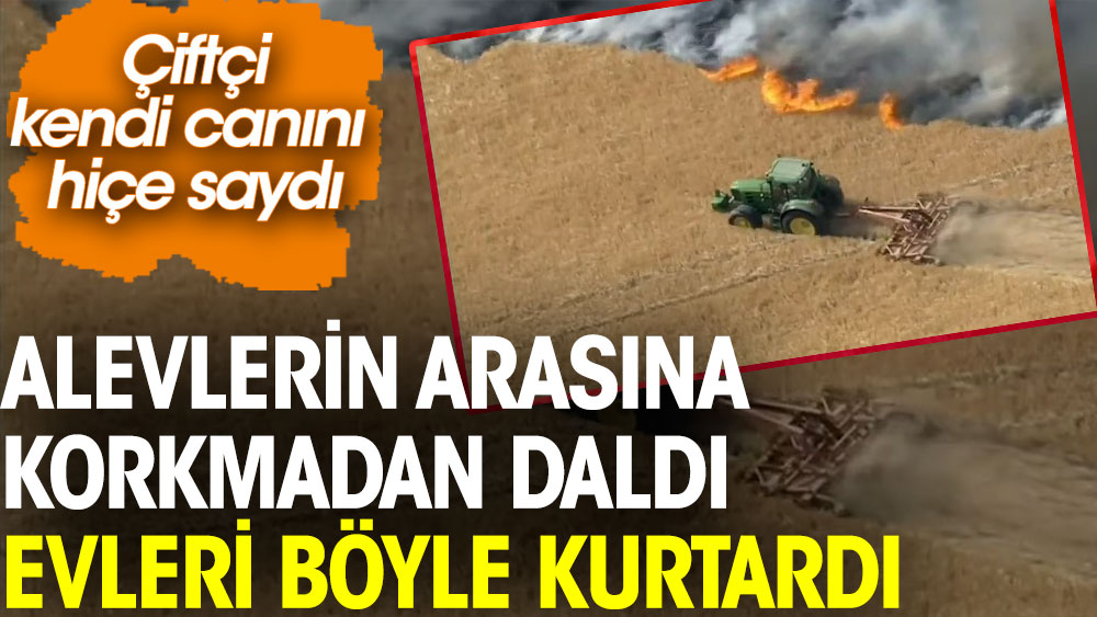 Alevlerin arasına korkmadan daldı