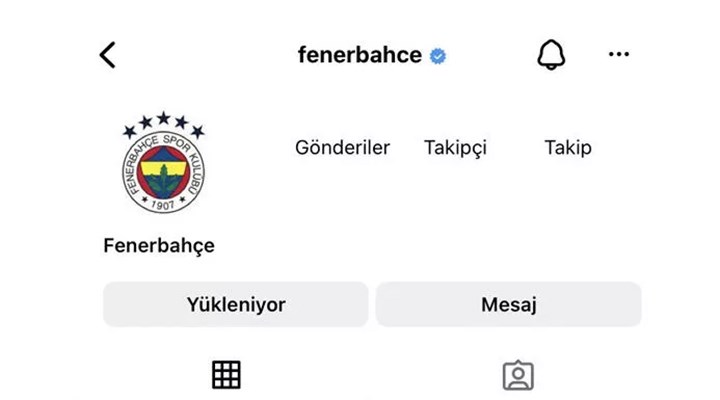 Fenerbahçe'nin Instagram hesabı  bir kez daha kapatıldı