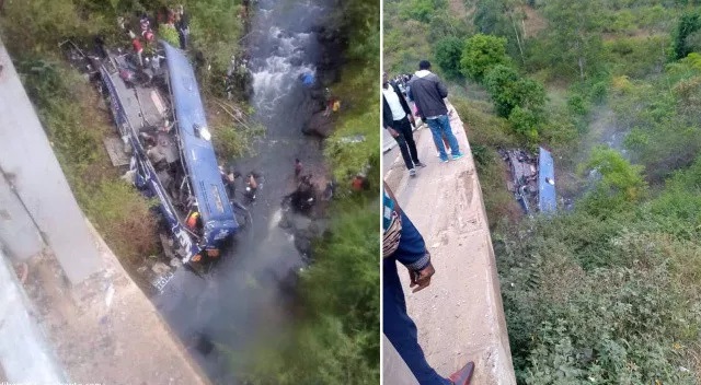 Kenya’da yolcu otobüsü nehre uçtu. Cesetler nehre saçıldı. 24 ölü