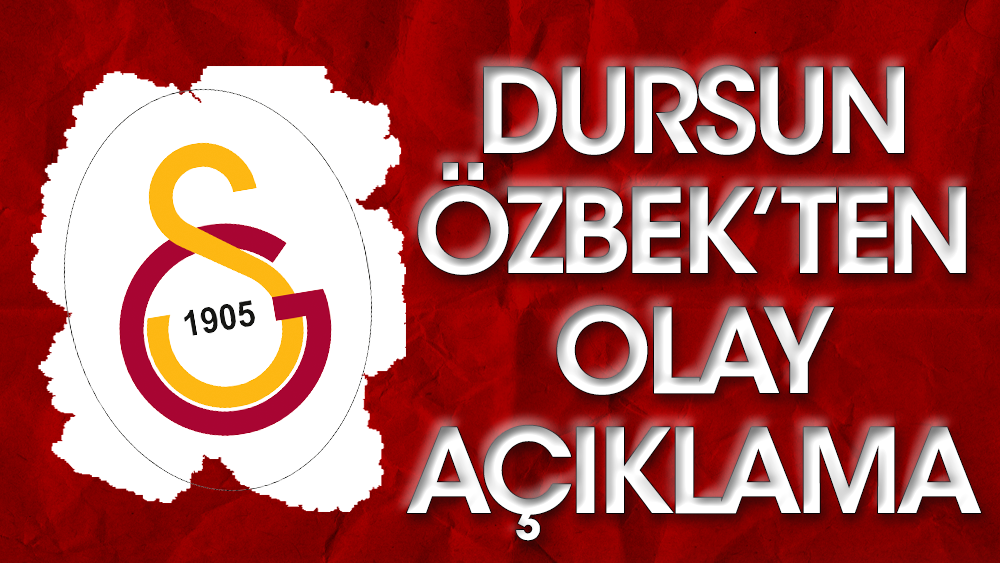 Dursun Özbek: Galatasaray Başkanı olarak utandım