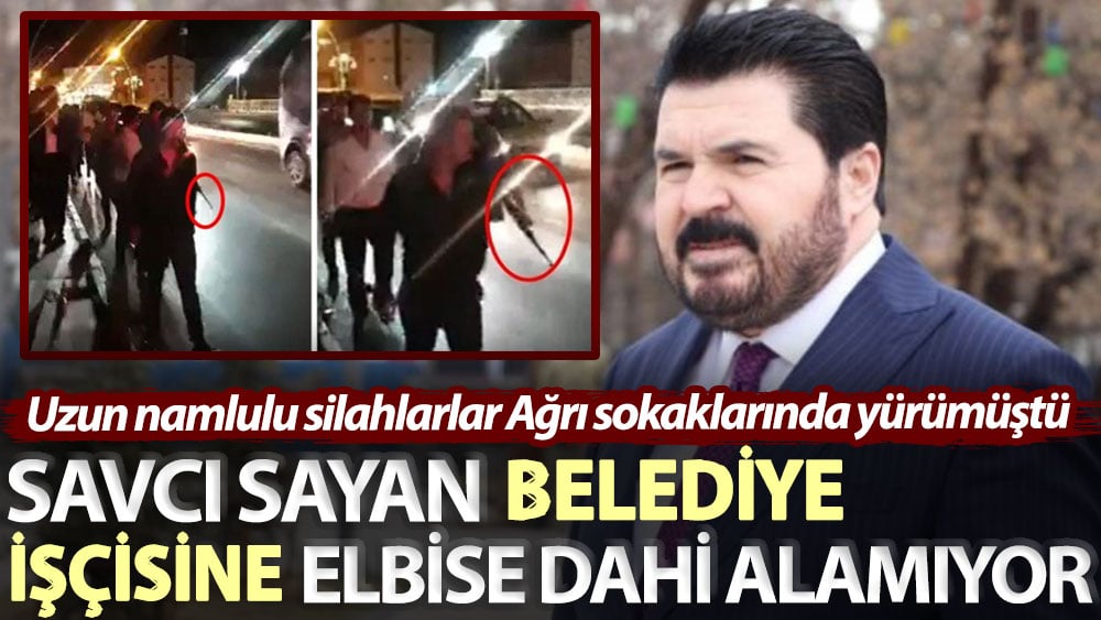 Elinde silahla sokakta dolaşan Savcı Sayan, belediye işçisine elbise alamıyor