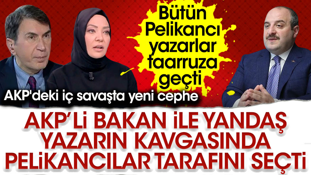 AKP'li Bakan ile yandaş yazar kavgasında Pelikancılar safını seçti. AKP'deki iç savaşta yeni cephe