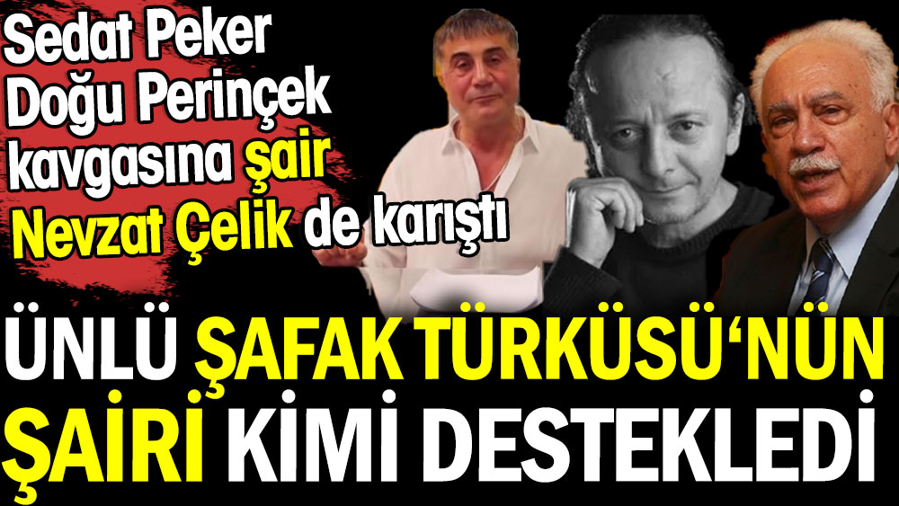 Sedat Peker Doğu Perinçek kavgasına Şafak Türküsünün şairi Nevzat Çelik de karıştı