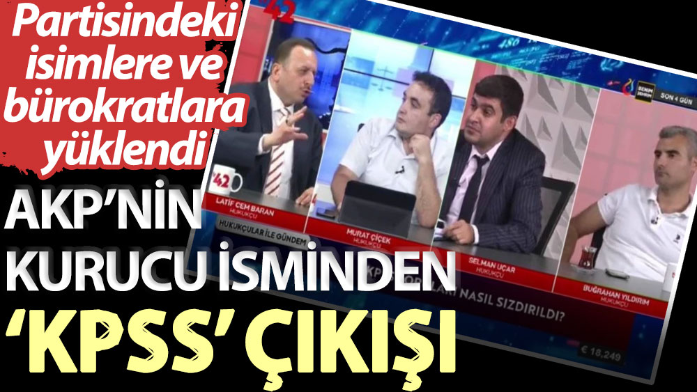 AKP’nin kurucu isminden ‘KPSS’ çıkışı: Partisindeki isimlere ve bürokratlara yüklendi