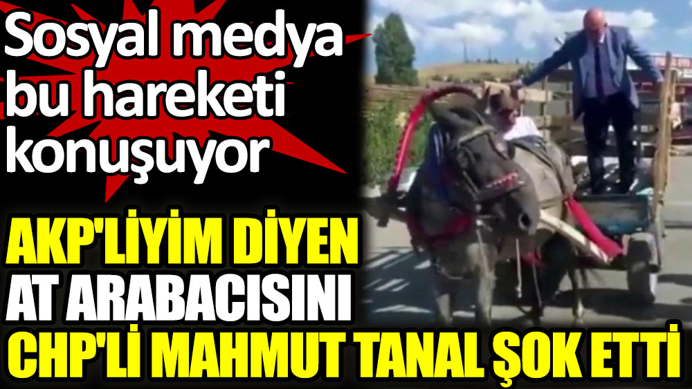 AKP'liyim diyen at arabacısını CHP'li Tanal şok etti