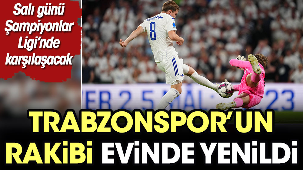 Trabzonspor’un rakibi evinde yenildi