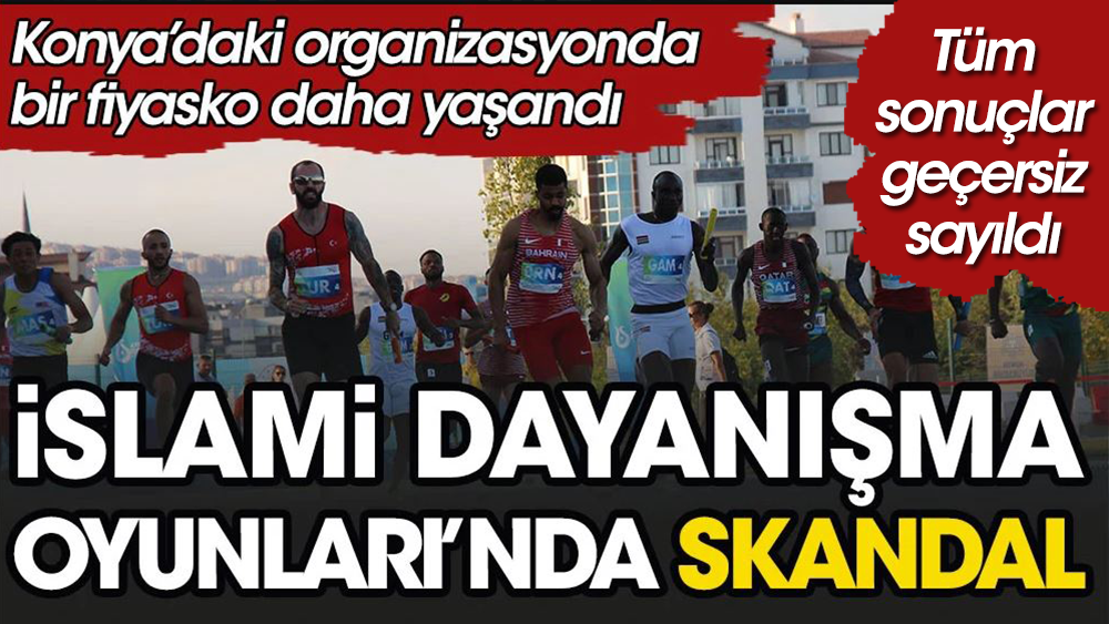Konya'daki İslami Dayanışma Oyunları'nda bir skandal daha: Dünya şaşkına döndü