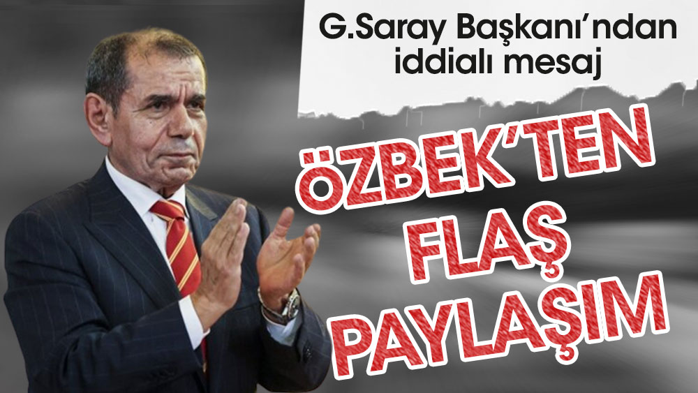 Giresun maçı öncesi Dursun Özbek'ten flaş paylaşım