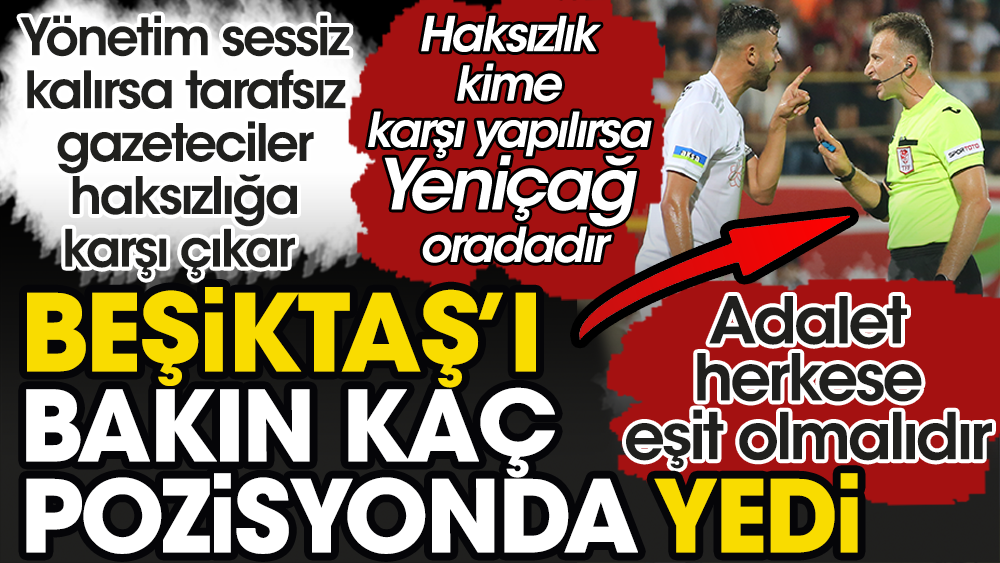 Beşiktaş'ı hakem bakın kaç pozisyonda doğradı. Yönetim sessiz kalınca Beşiktaş'ın hakkını tarafsız gazeteciler savundu
