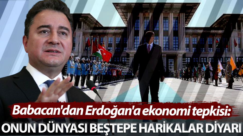 Babacan'dan Erdoğan'a ekonomi tepkisi: Onun dünyası Beştepe Harikalar Diyarı