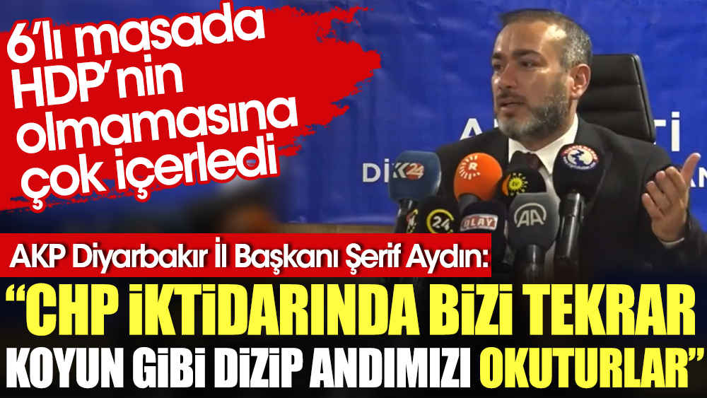 AKP Diyarbakır İl Başkanı Şerif Aydın: CHP iktidarında bizi tekrar koyun gibi dizip andımızı okuturlar