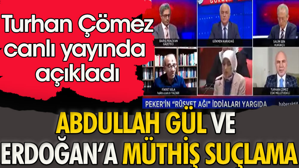 Erdoğan ve Abdullah Gül'e müthiş suçlama. Turhan Çömez canlı yayında açıkladı