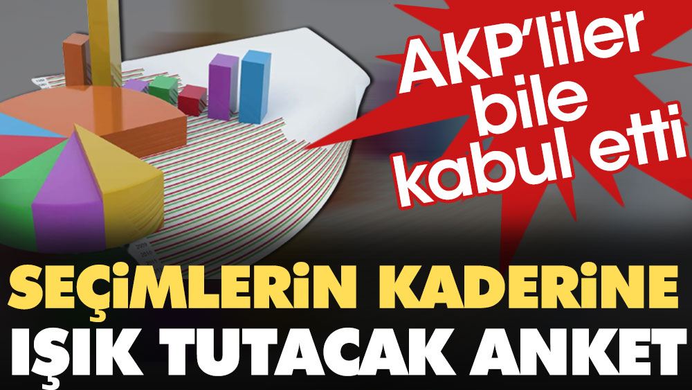 Seçimlerin kaderine ışık tutacak anket. AKP'liler bile kabul etti