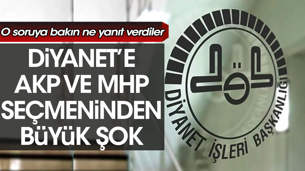 Diyanet'e AKP ve MHP seçmeninden büyük şok. 'Piyasada fiyatları Allah belirliyor' görüşüne bakın ne yanıt verdiler