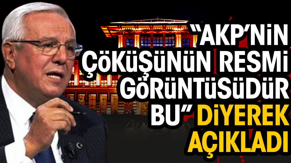 Orhan Uğuroğlu ‘AKP’nin çöküşünün resmi görüntüsü bu’ dedi ve açıkladı