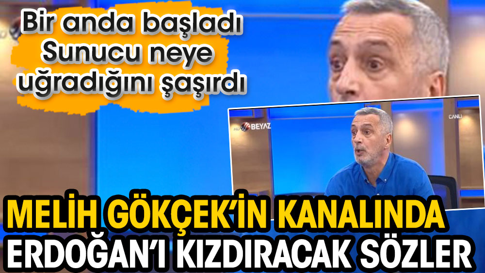Melih Gökçek’in kanalında Erdoğan’ı kızdıracak sözler. Spor yorumcusu Abdülkerim Durmaz konuşmaya başladı sunucu neye uğradığını şaşırdı