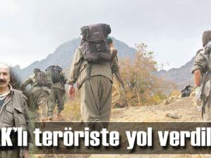 PKK’lı teröriste yol verdiler