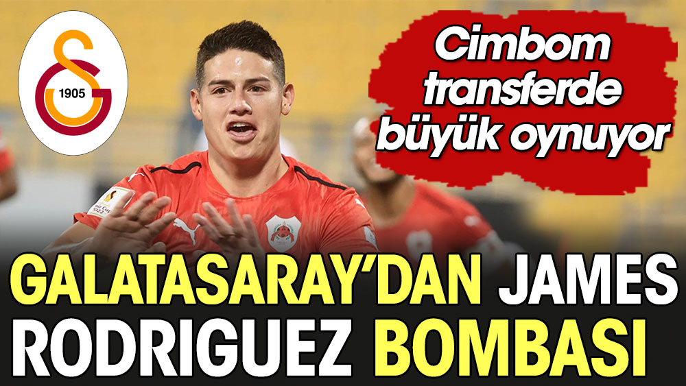 Galatasaray'dan James Rodriguez bombası. Cimbom transferde büyük oynuyor