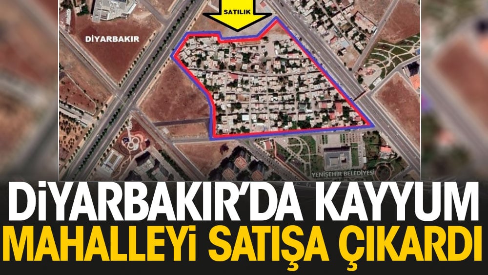 Diyarbakır'da kayyum mahalleyi satışa çıkardı