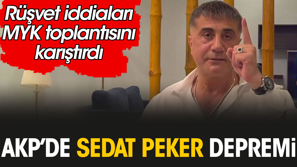 AKP’de Sedat Peker depremi. Rüşvet iddiaları MYK toplantısını karıştırdı