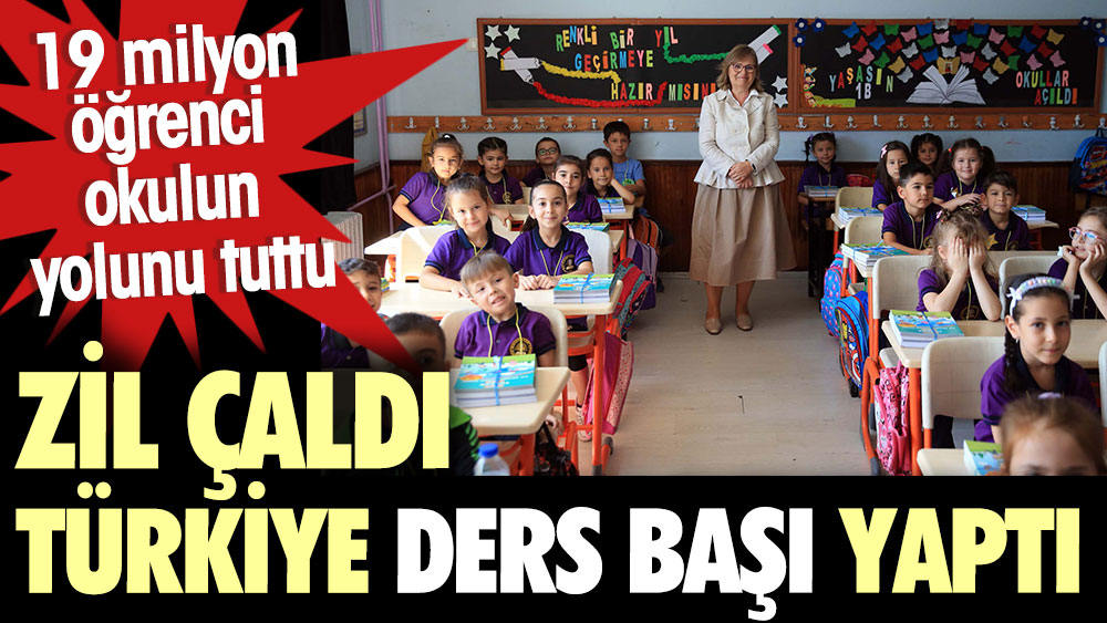 Zil çaldı Türkiye ders başı yaptı. 19 Milyon öğrenci okulun yolunu tuttu