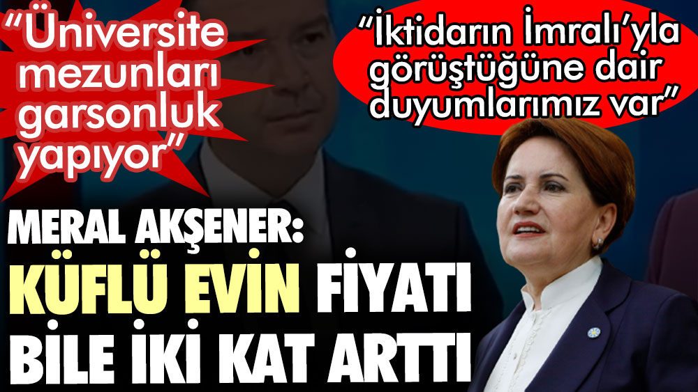 İYİ Parti Lideri Meral Akşener'den Cumhurbaşkanı Erdoğan'a: Sen bostan korkuluğu musun derler adama