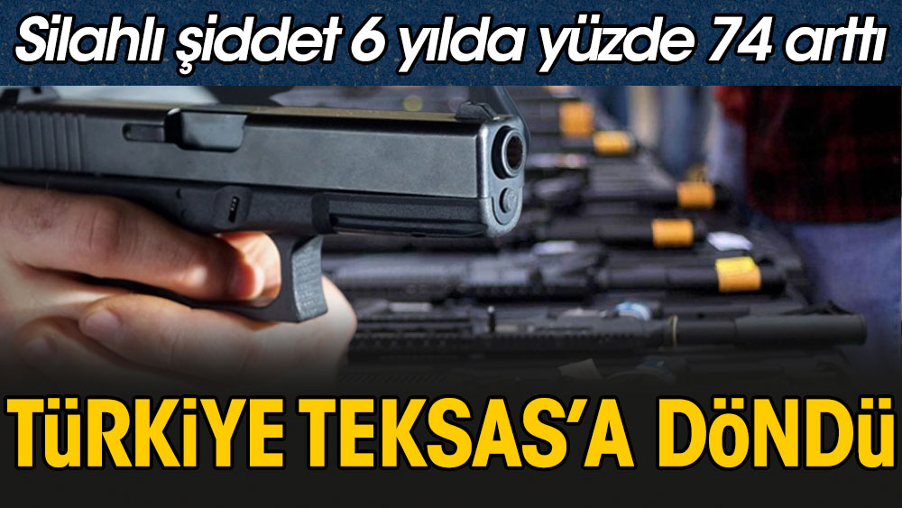 Türkiye Teksas'a döndü: Silahlı şiddet 6 yılda yüzde 74 arttı