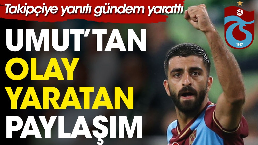Trabzonsporlu Umut Bozok iç çamaşırıyla gündem oldu
