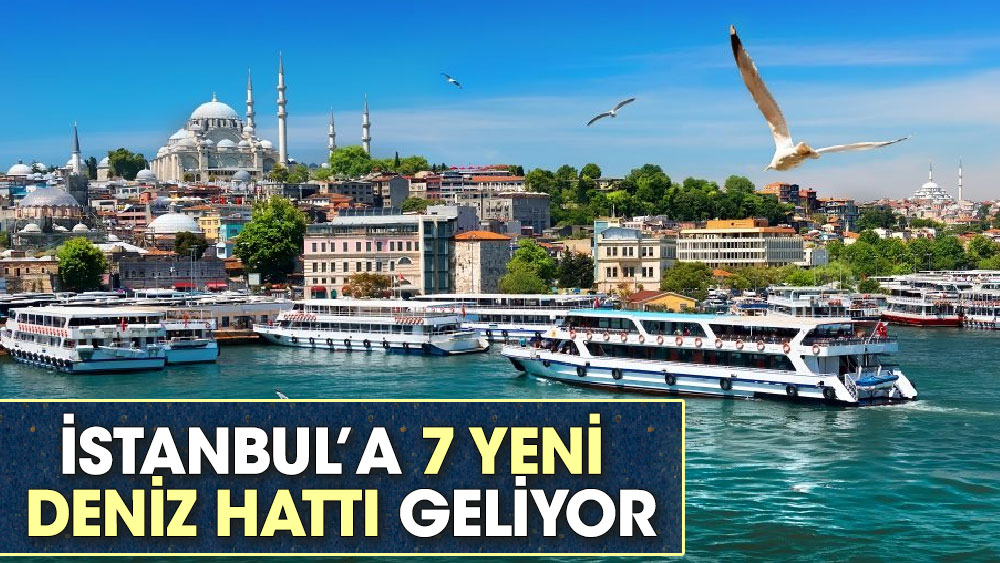 İstanbul’da deniz ulaşımına eklenecek 7 yeni hat oluşturuluyor