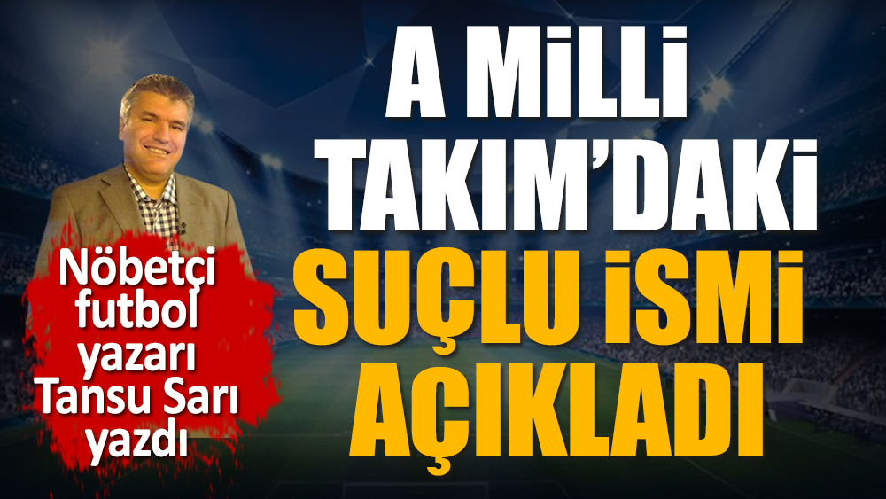A Milli Takım'daki suçluyu nöbetçi futbol yazarı Tansu Sarı açıkladı
