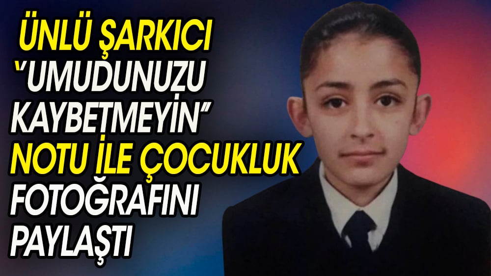 Ünlü şarkıcı Melek Mosso çocukluk fotoğrafını paylaştı