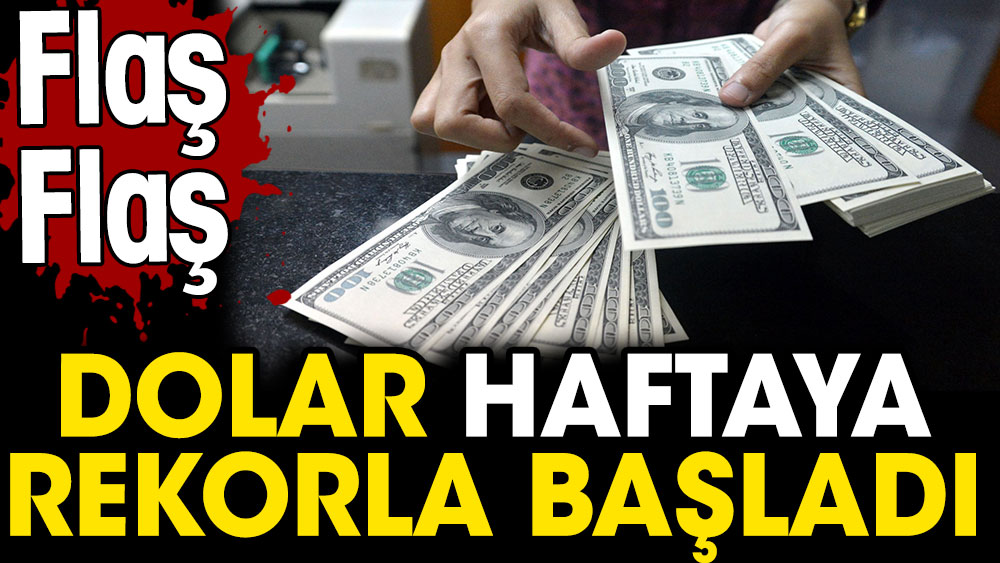 Dolar haftaya rekorla başladı. Flaş flaş