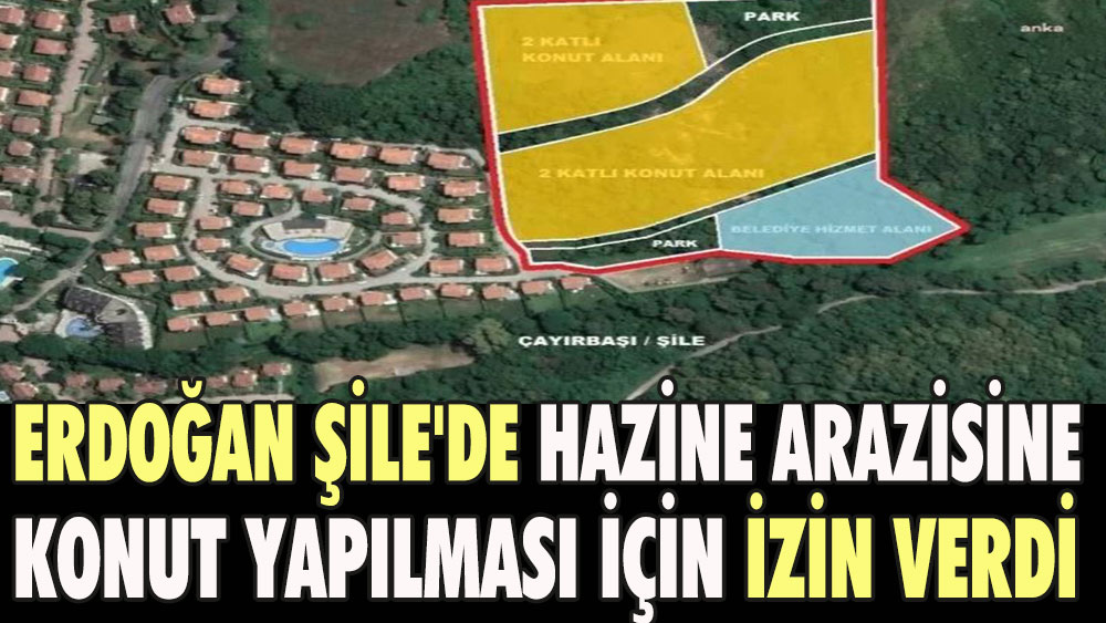 Erdoğan Şile'de Hazine arazisine konut yapılması için izin verdi