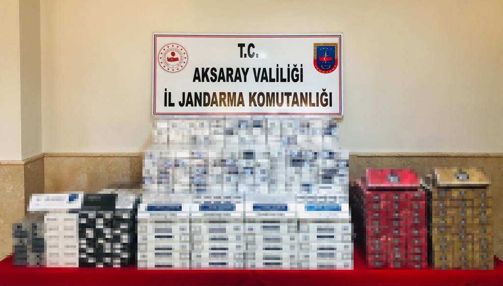 Aksaray’da 6 bin 160 paket kaçak sigara ele geçirildi