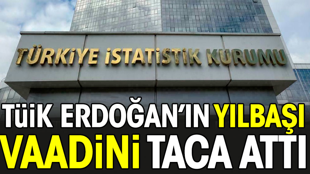 TÜİK Erdoğan’ın yılbaşı vaadini taca attı