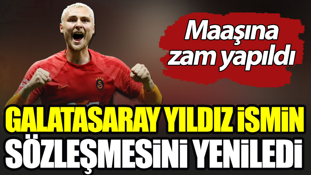 Galatasaray yıldız ismin sözleşmesini yeniledi