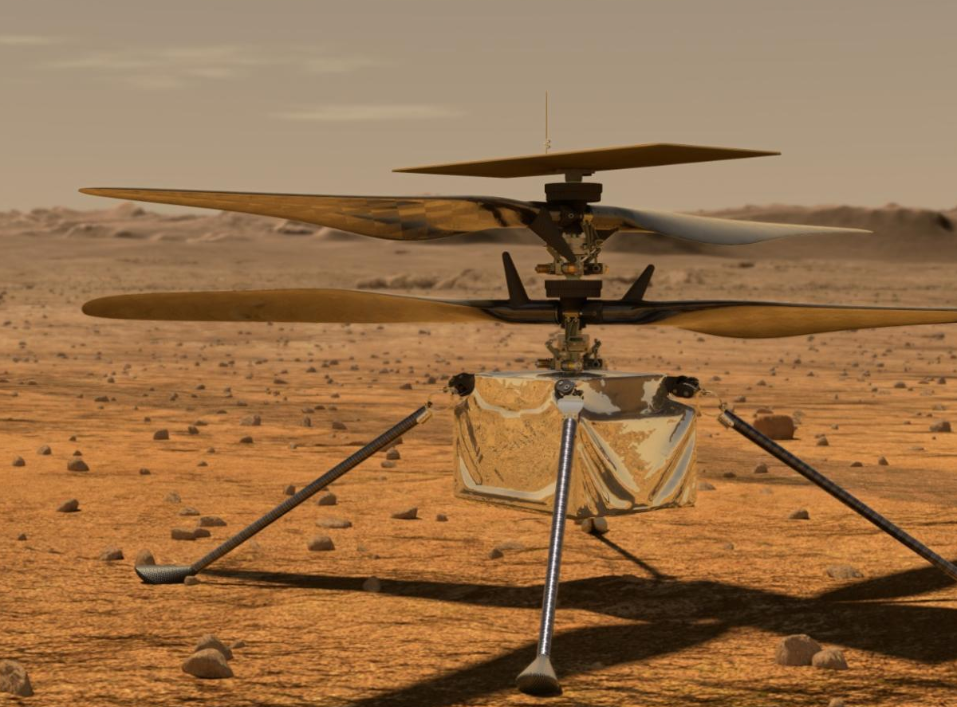 Mars helikopterinin ayağına yeni bir uzay enkazı takıldı