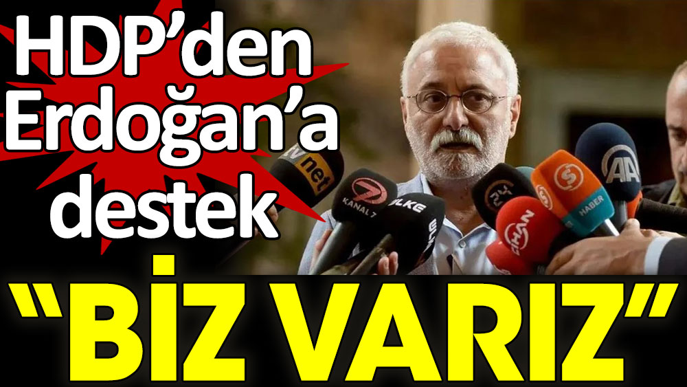 HDP'den Erdoğan'a destek. Biz varız