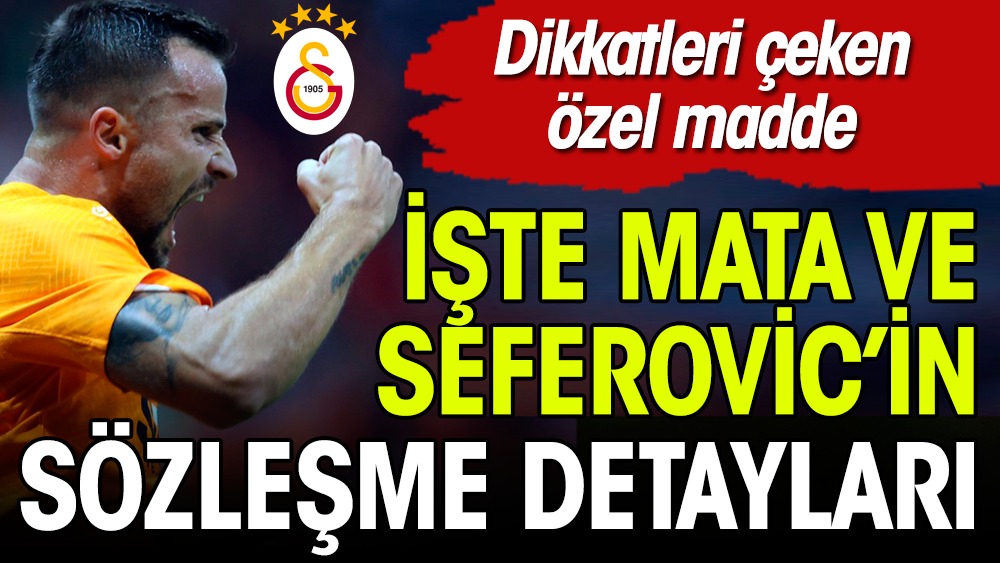 Galatasaray'da 2 yıldız oyuncunun sözleşme detayları ortaya çıktı