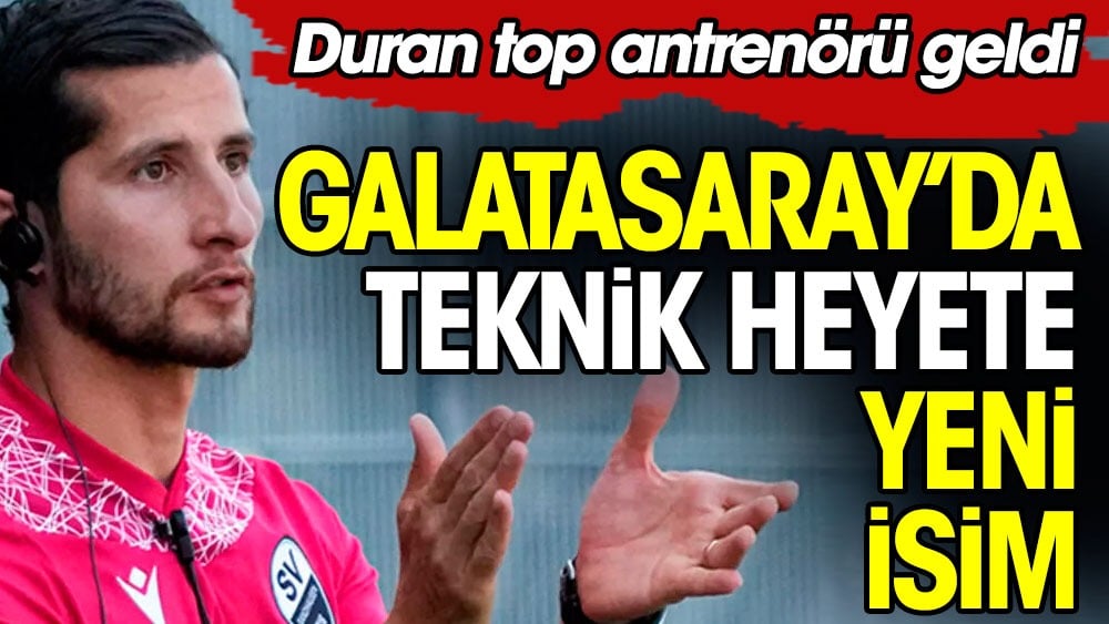 Galatasaray'da duran top antrenörü transferi