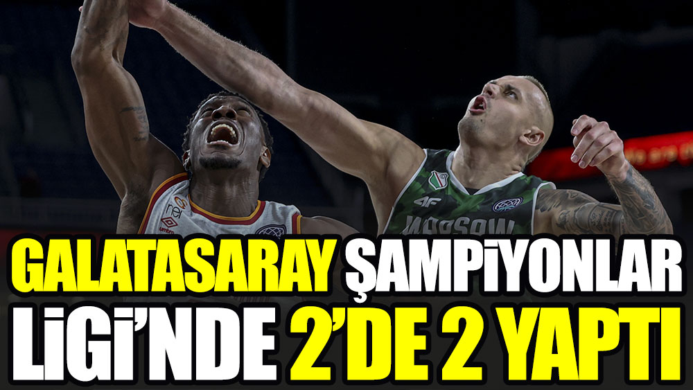 Galatasaray, Şampiyonlar Ligi'nde 2'de 2 yaptı