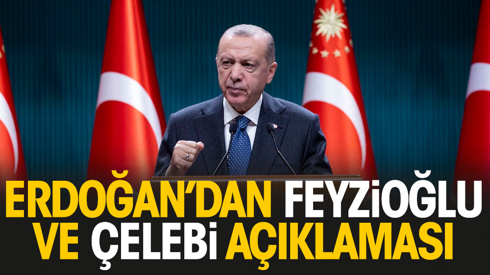 Erdoğan'dan Metin Feyzioğlu ve Mehmet Ali Çelebi açıklaması