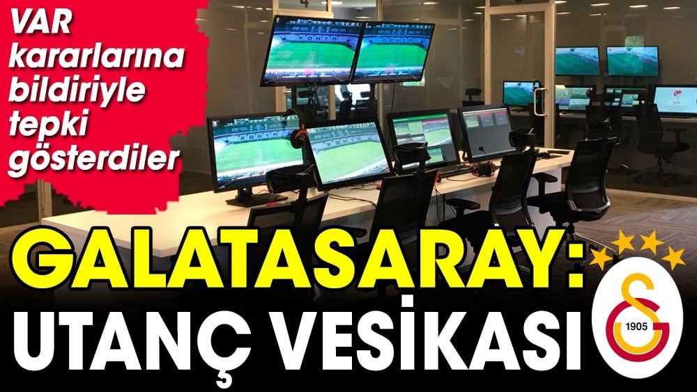 Fenerbahçe maçı bitti Galatasaray harekete geçti. "Utanç vesikası" Çok sert VAR açıklaması