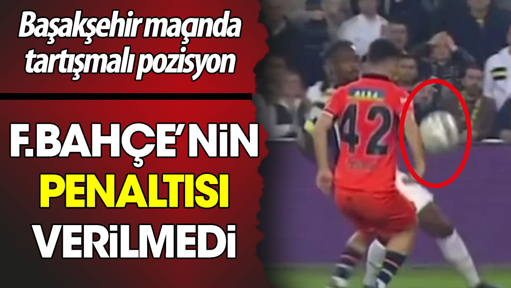 Fenerbahçe'nin penaltısı verilmedi