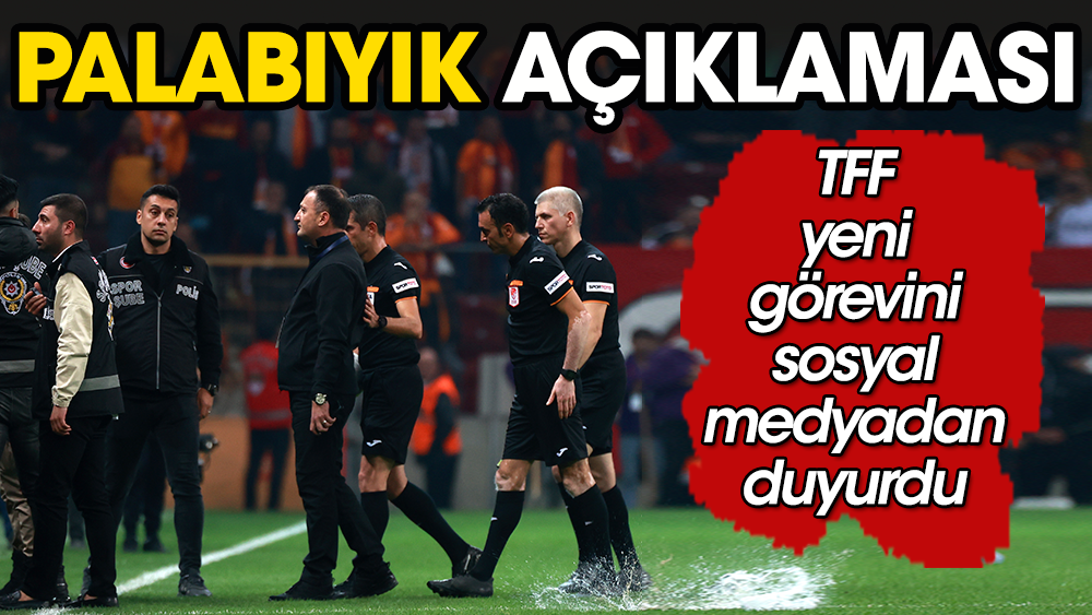 TFF'den Ali Palabıyık açıklaması