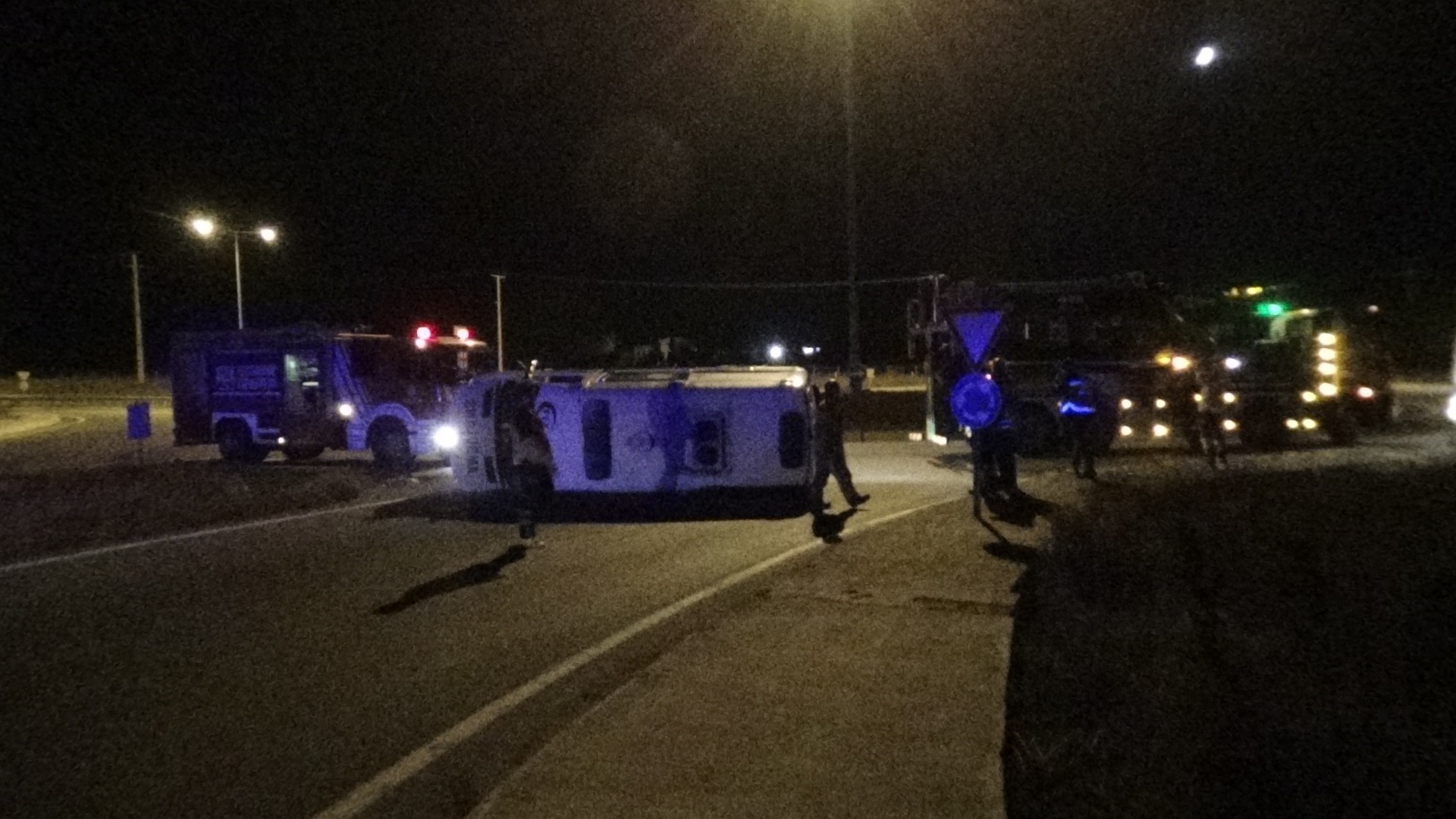 Silivri'de ambulans kazası