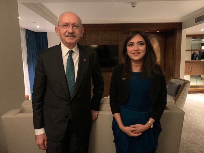 Kemal Kılıçdaroğlu eski Taraf yazarı Amberin Zaman ile bir araya geldi 