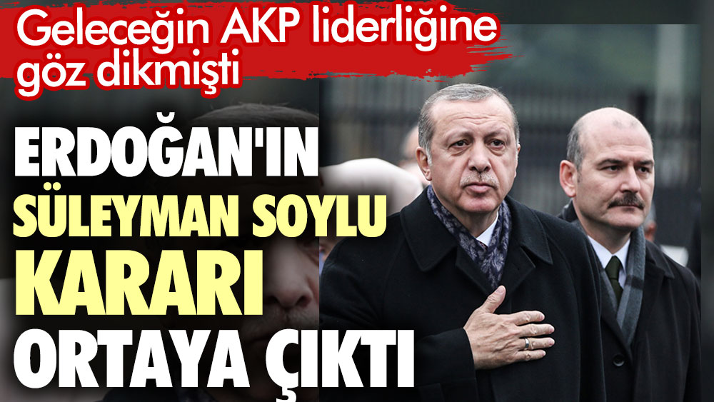 Erdoğan'ın Süleyman Soylu kararı ortaya çıktı. Geleceğin AKP liderliğine göz dikmişti